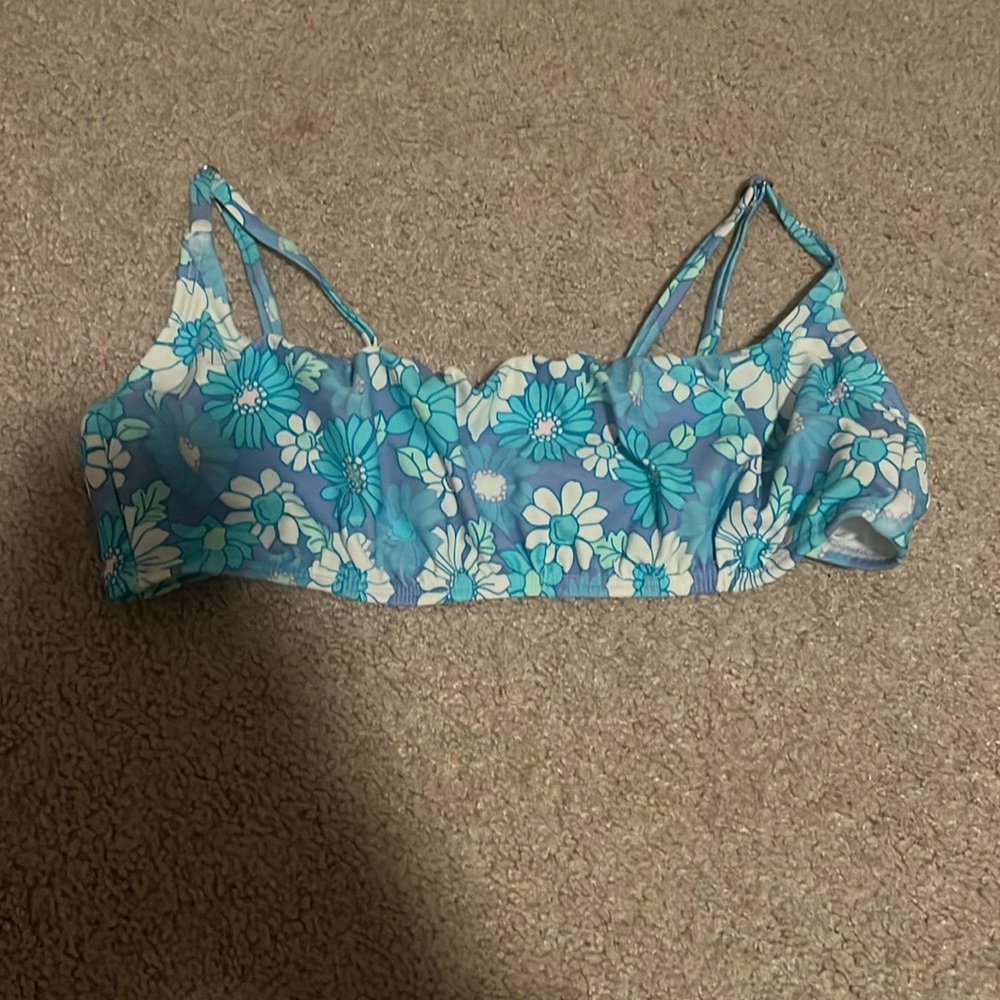 floral swim top